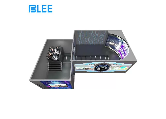 high quality track cinema crowd favorite attraction eye catching structure design vr game machine for vr themd park company