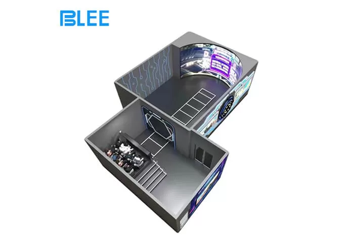 High Quality Track Cinema Crowd Favorite Attraction Eye Catching Structure Design VR Game Machine for Vr Themd Park