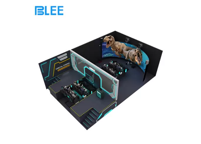high quality track cinema crowd favorite attraction eye catching structure design vr game machine for vr themd park supplier