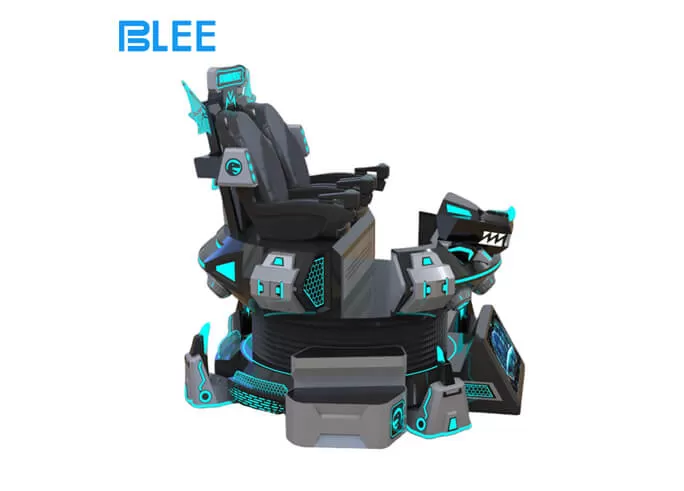 high quality two person flying saucer motion vr simulator 19 inch screen customizable arcade equipment for vr game park manufacturer