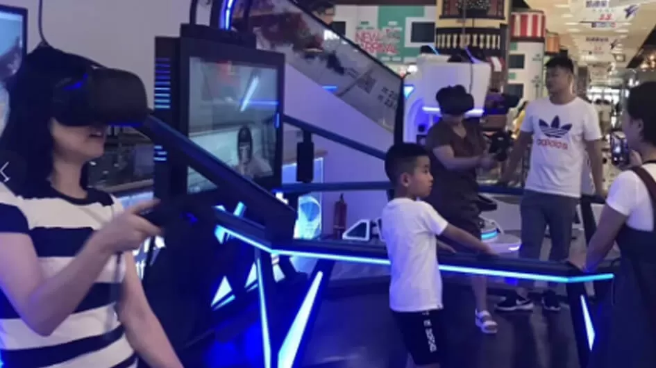 hot sell dynamic science popularization platform premium build quality stylish arcade look vr game machine for business one stop solution