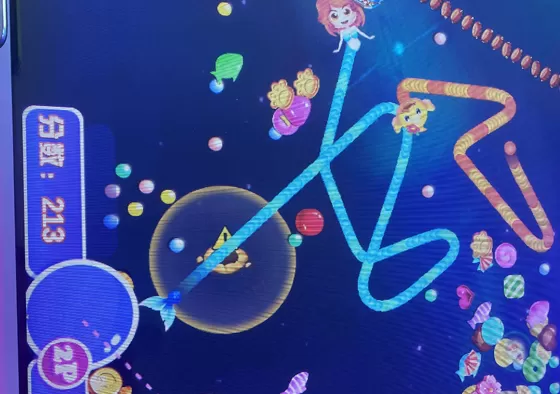 Step 3: Watch out for dangerous obstacles like bombs and electric rays that can end your game if touched.