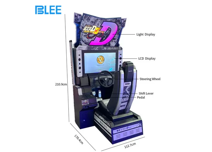 Latest Model Initial D Arcade Racing Game Machine 4K HD Screen Motion Simulator