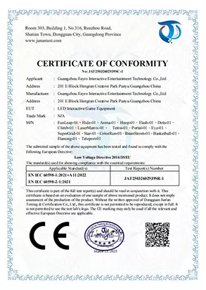 LED Interactive Game Equipment CE-1