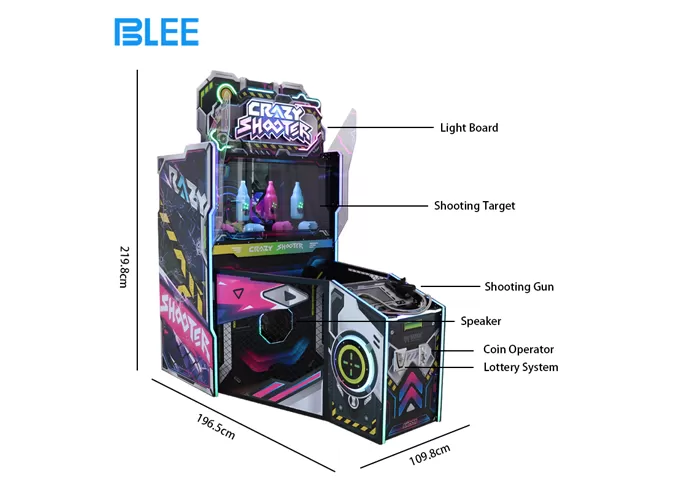 Coin-Operated Crazy Shooting Arcade Machine