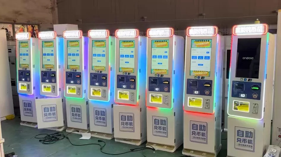 Multi-purpose Token Dispenser Arcade Coin Exchange Machine One Stop Solution