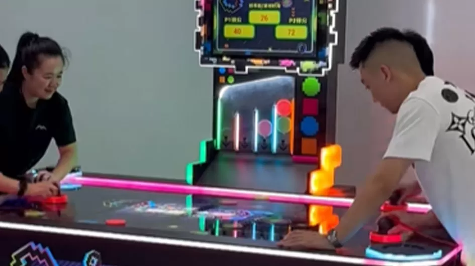 pixel puck air hockey game machine one stop solution manufacturers