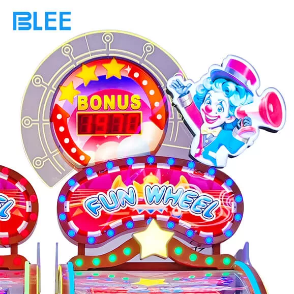 product details of fun wheel 2p arcade redemption game machine supplier