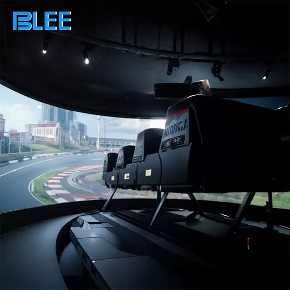 product details of high quality track cinema crowd favorite attraction eye catching structure design vr game machine for vr themd park
