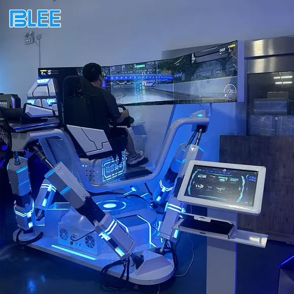 product details of vr three screen six axis racing car vr game machine company