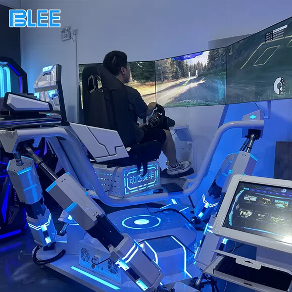 product details of vr three screen six axis racing car vr game machine manufacturer