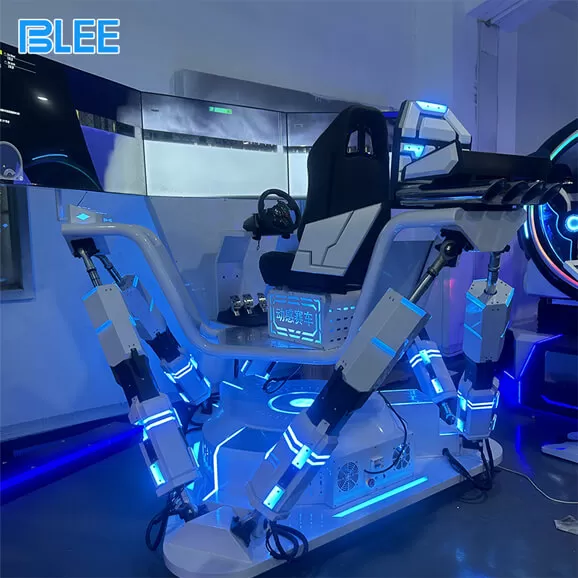 product details of vr three screen six axis racing car vr game machine supplier
