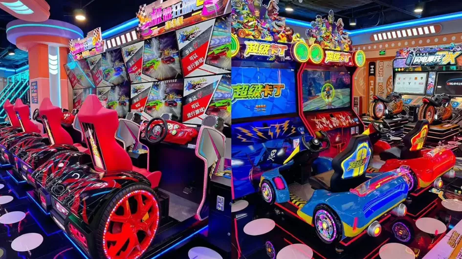 Racing Car Coin-Operated Game Machine 32 Inch HD Screen One Stop Solution