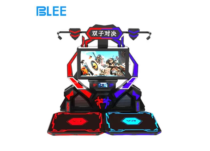 realistic motion two player battle dual screen vr experience system true to life fun driven gameplay for theme park company