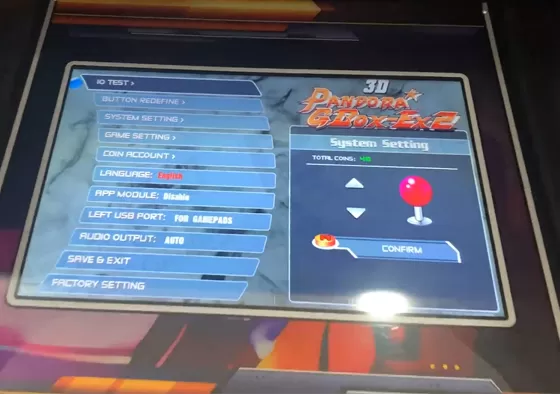 2. Select a game: Use the joystick to browse and press the confirmation button to select the game you want to play.