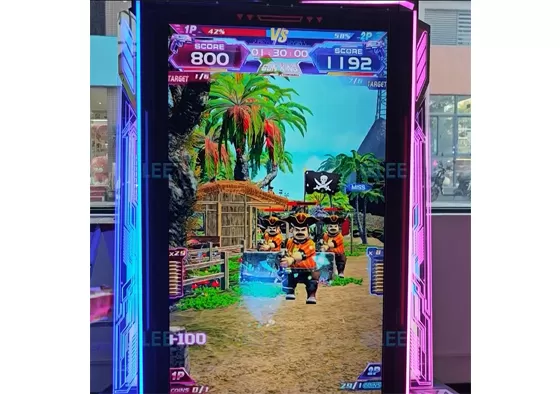 2. During the game, you can score points by shooting the target on the screen with a pistol, and there will be a pistol recoil feedback. There will be no recoil feedback if you shoot outside the screen.