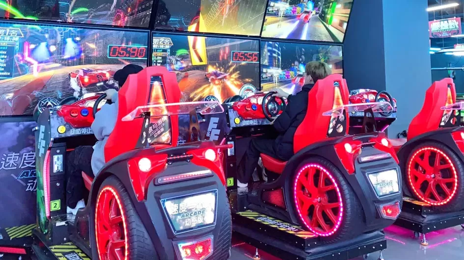 Single-player Children's Racing Game Console Kids Racing Arcade with 32'' Screen One Stop Solution