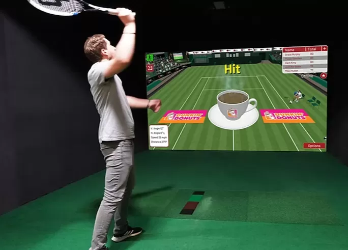 virtual tennis simulator