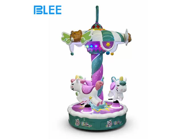 three person carousel dream unicorn kids ride manufacturer