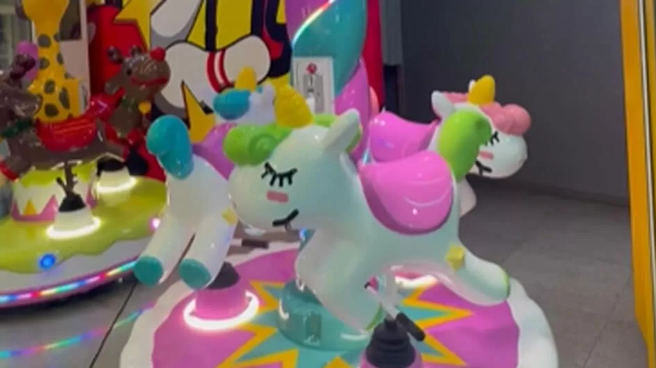 Three-Person Carousel - Dream Unicorn Kids Ride One Stop Solution