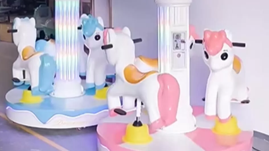 three person carousel dream unicorn kids ride one stop solution