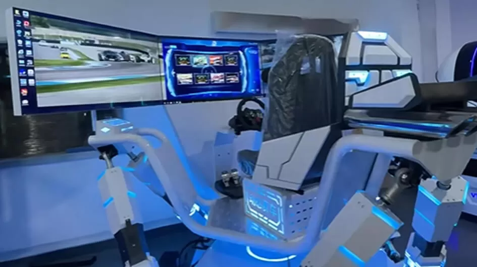 three screen six axis two player racing game vr game machine one stop solution supplier