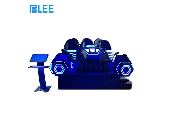 virtual reality theme park arcade simulate driving 6 seaters 9d vr motion cinema spaceship company