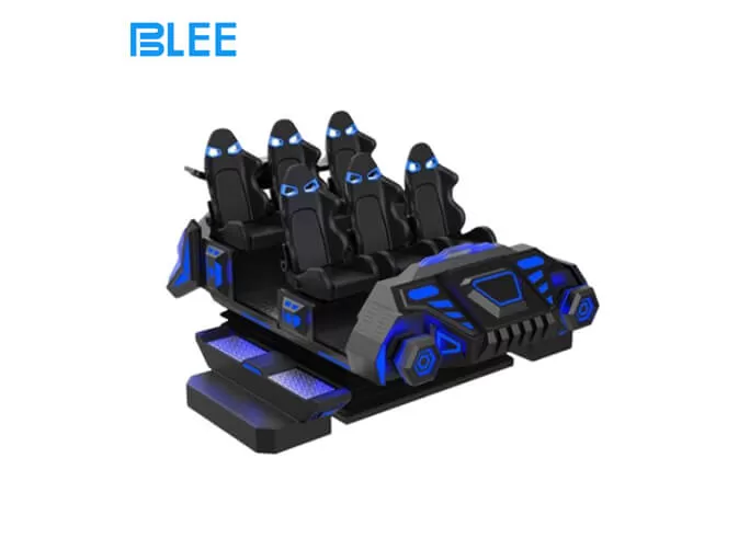 virtual reality theme park arcade simulate driving 6 seaters 9d vr motion cinema spaceship supplier