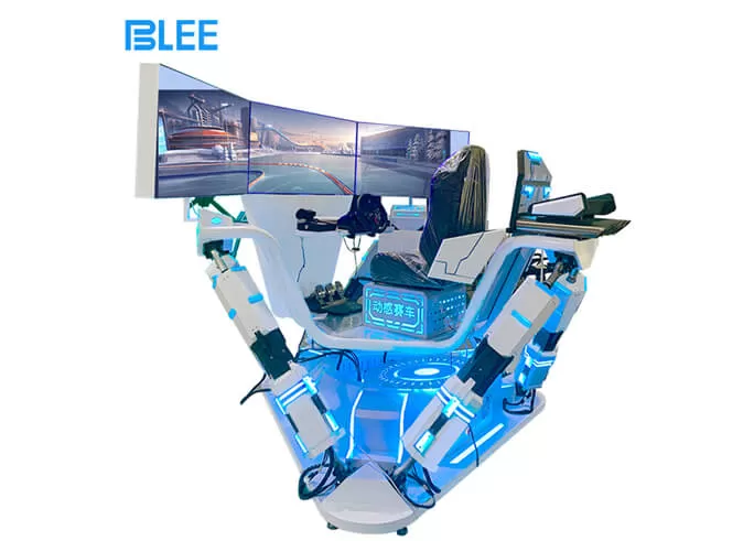 vr three screen six axis racing car vr game machine supplier