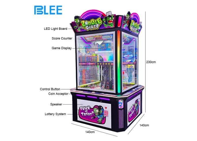 zombie party arcade redemption game machine for sale